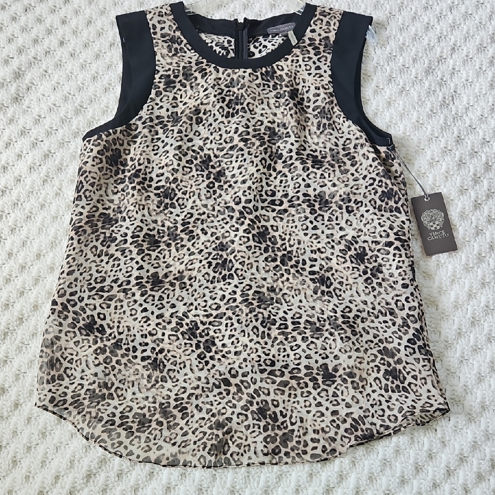 Leopard Print Sleeveless Top